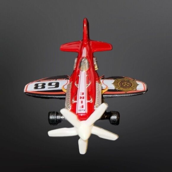 2003 Hot Wheels C2719 Fire Patrol 68 Propeller Plane Die Cast Airplane Diecast - Picture 3 of 7